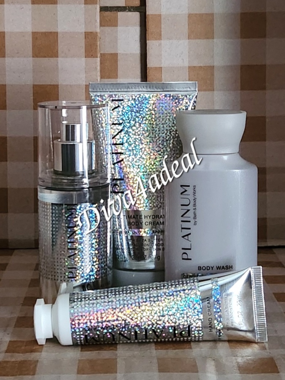 Bath & Body Works PLATINUM 4PC Mini/Travel Set